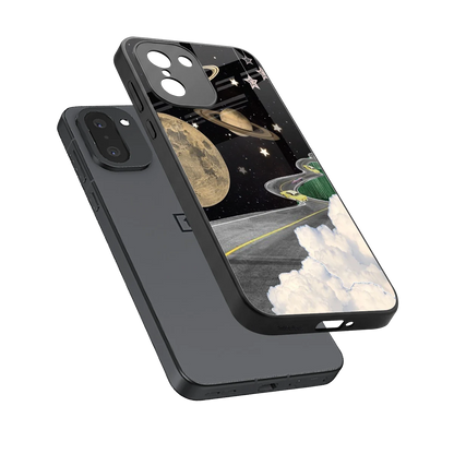 Skyline Galaxy sleek oneplus 15r cover with tempered glass back and TPU edges