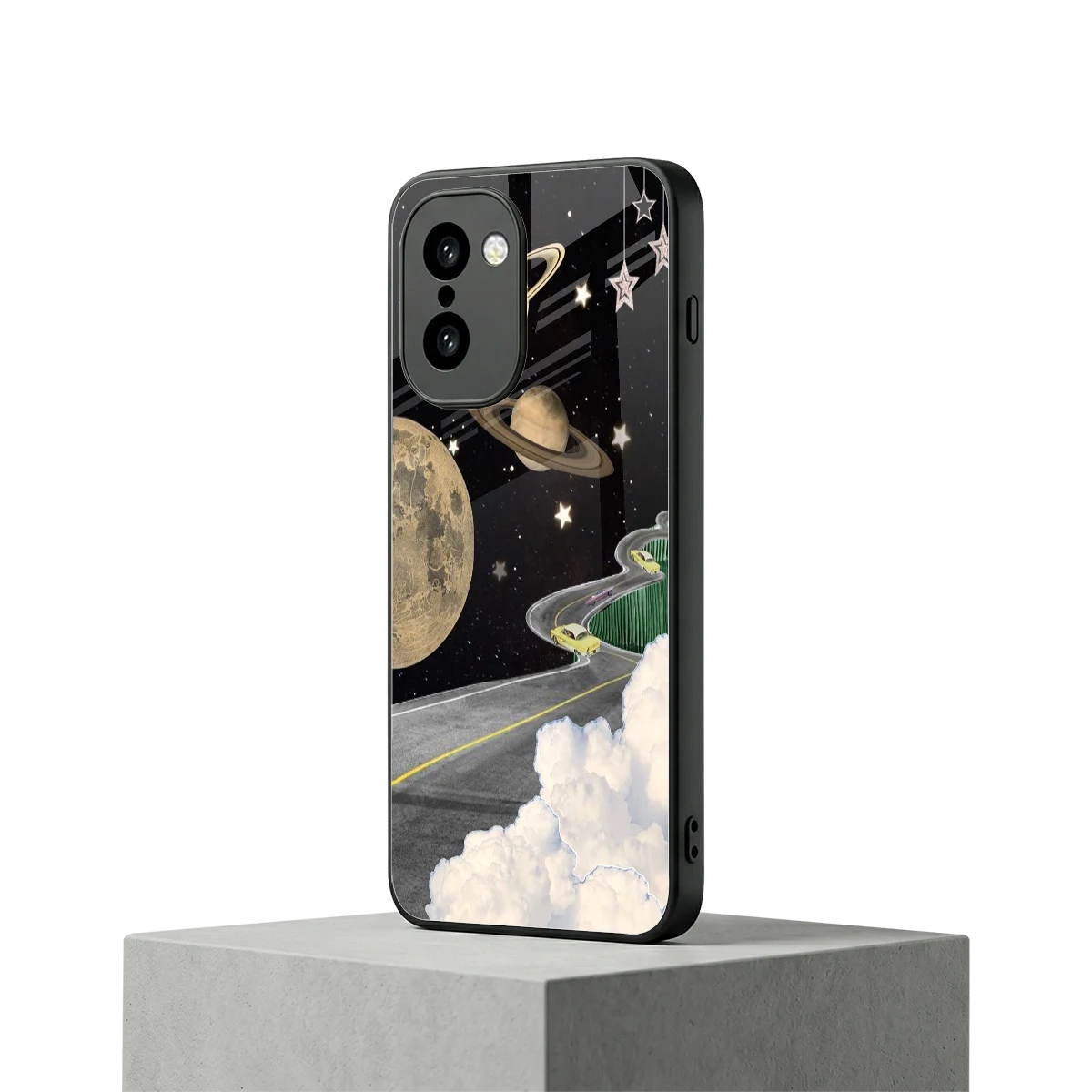 Skyline Galaxy oneplus 15r mobile cover | shockproof glass phone case