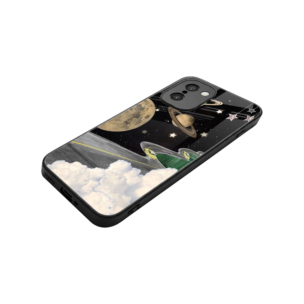 Skyline Galaxy stylish phone case for oneplus 15r | glossy glass and slim fit