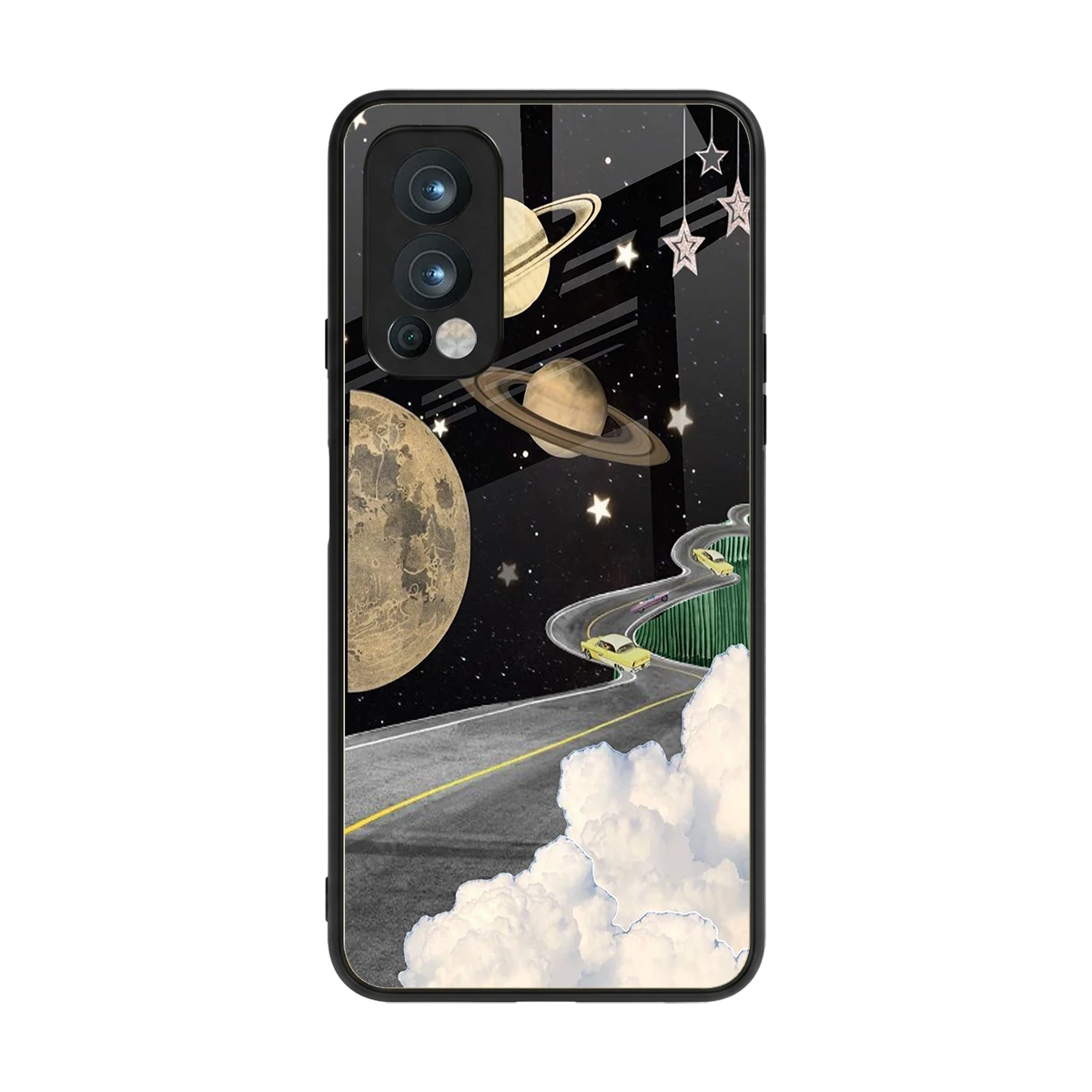 Skyline Galaxy back phone cover | glass case for oneplus nord 2