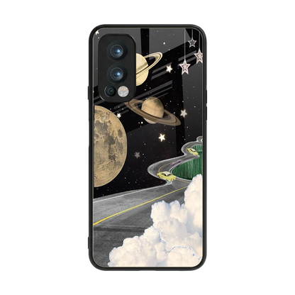 Skyline Galaxy back phone cover | glass case for oneplus nord 2