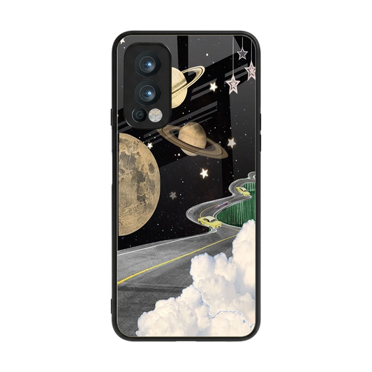 Skyline Galaxy back phone cover | glass case for oneplus nord 2