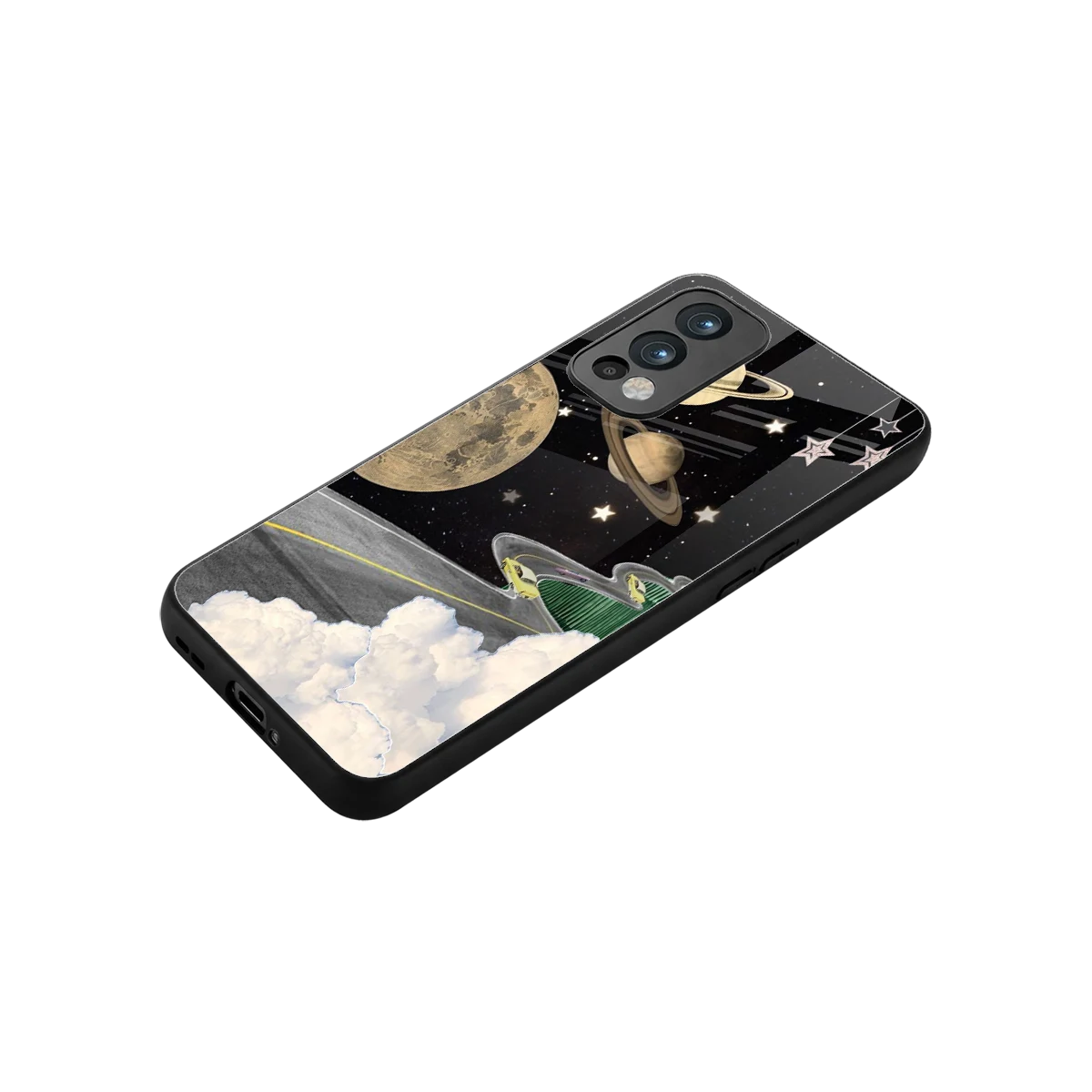 Skyline Galaxy stylish phone case for oneplus nord 2 | glossy glass and slim fit