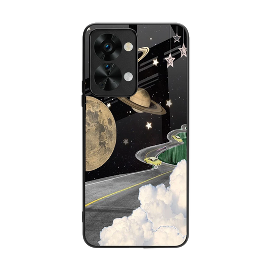 Skyline Galaxy back phone cover | glass case for oneplus nord 2t