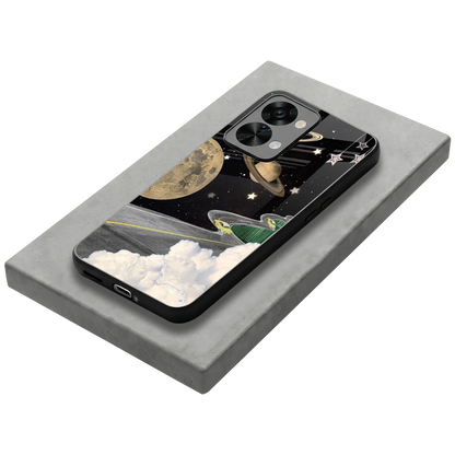 Skyline Galaxy stylish phone case for oneplus nord 2t | glossy glass and slim fit