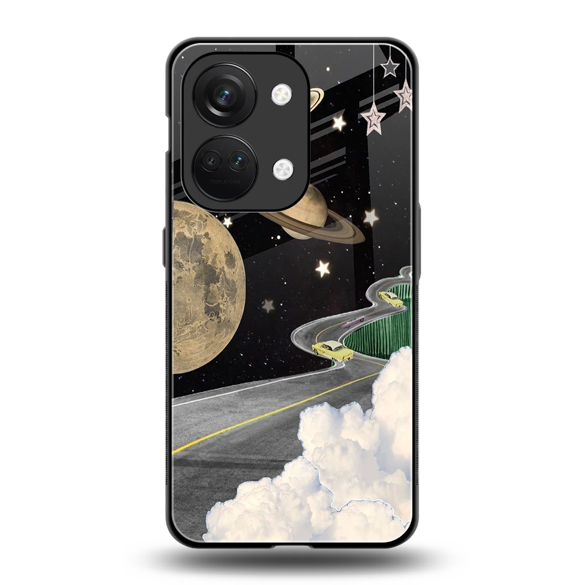 Skyline Galaxy back phone cover | glass case for oneplus nord 3