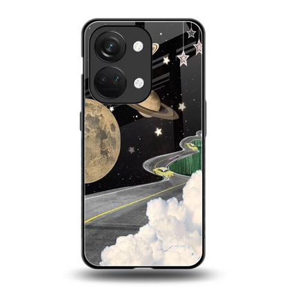 Skyline Galaxy back phone cover | glass case for oneplus nord 3