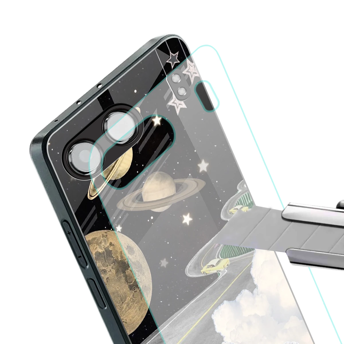 Skyline Galaxy stylish phone case for oneplus nord 4 | glossy glass and slim fit