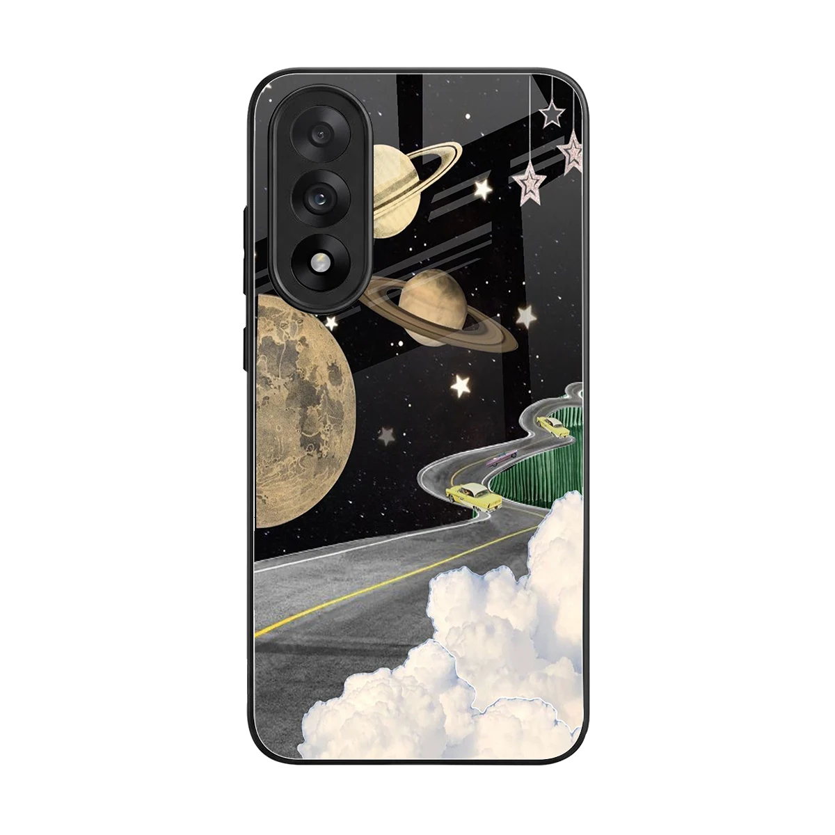 Skyline Galaxy back phone cover | glass case for oneplus nord 5