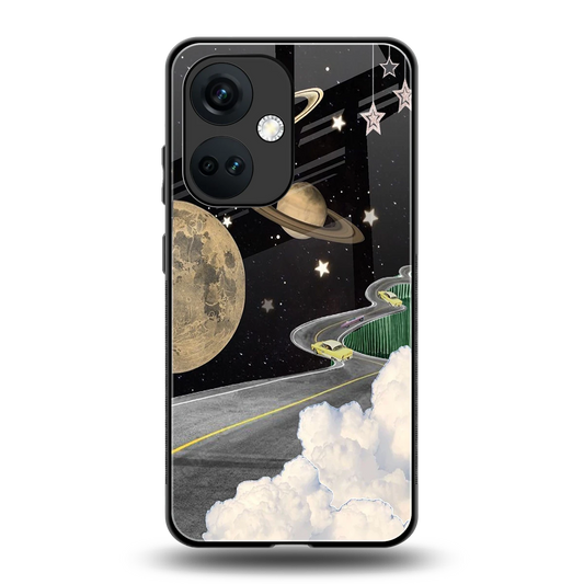 Skyline Galaxy back phone cover | glass case for oneplus nord ce 3