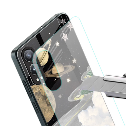 Skyline Galaxy stylish phone case for oneplus nord ce 4 lite | glossy glass and slim fit