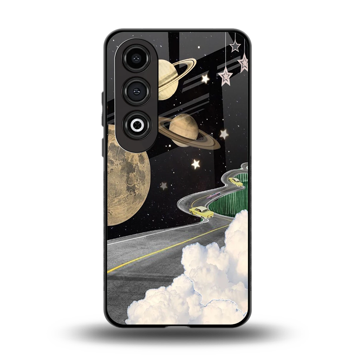Skyline Galaxy back phone cover | glass case for oneplus nord ce 4