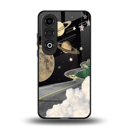 Skyline Galaxy back phone cover | glass case for oneplus nord ce 4