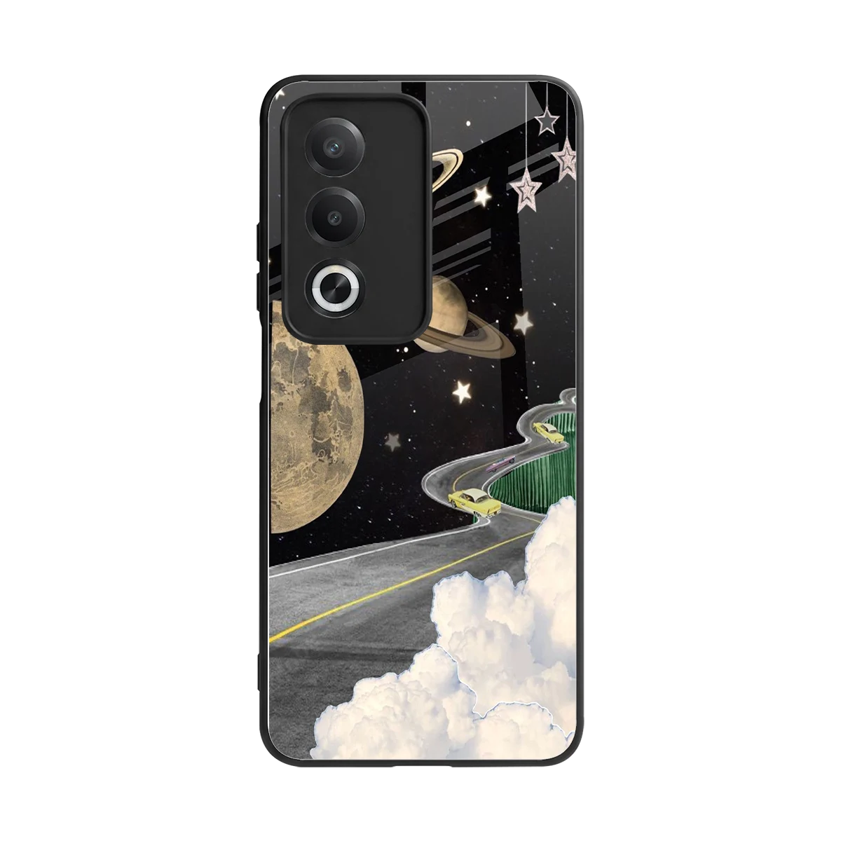 Skyline Galaxy back phone cover | glass case for oppo a3 pro