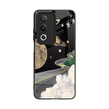 Skyline Galaxy back phone cover | glass case for oppo a3 pro