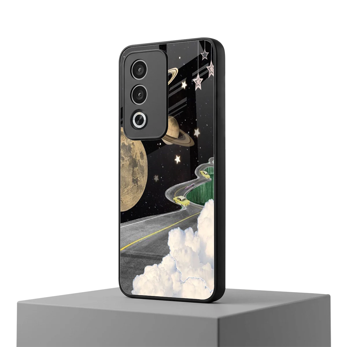 Skyline Galaxy oppo a3 pro mobile cover | shockproof glass phone case