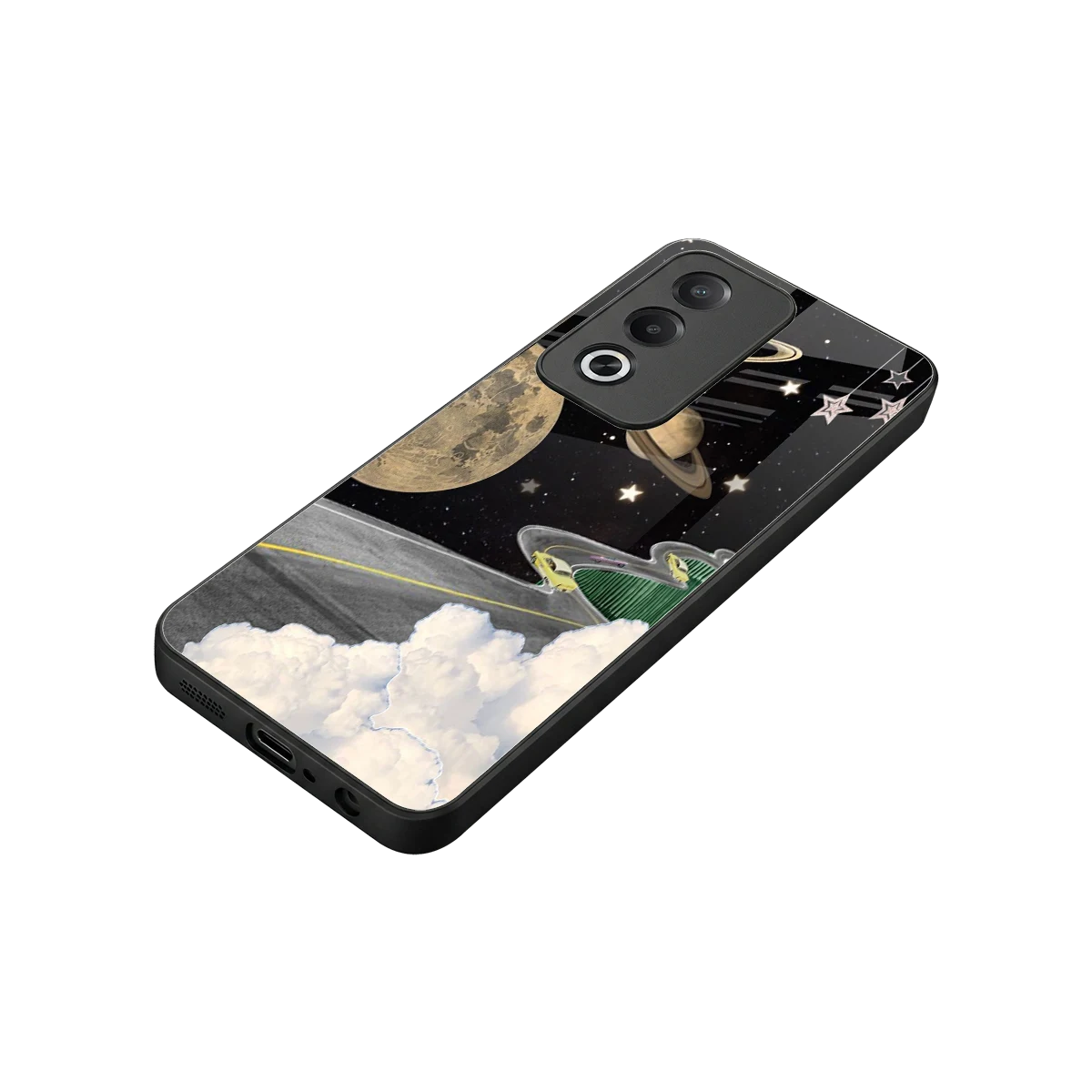 Skyline Galaxy stylish phone case for oppo a3 pro | glossy glass and slim fit