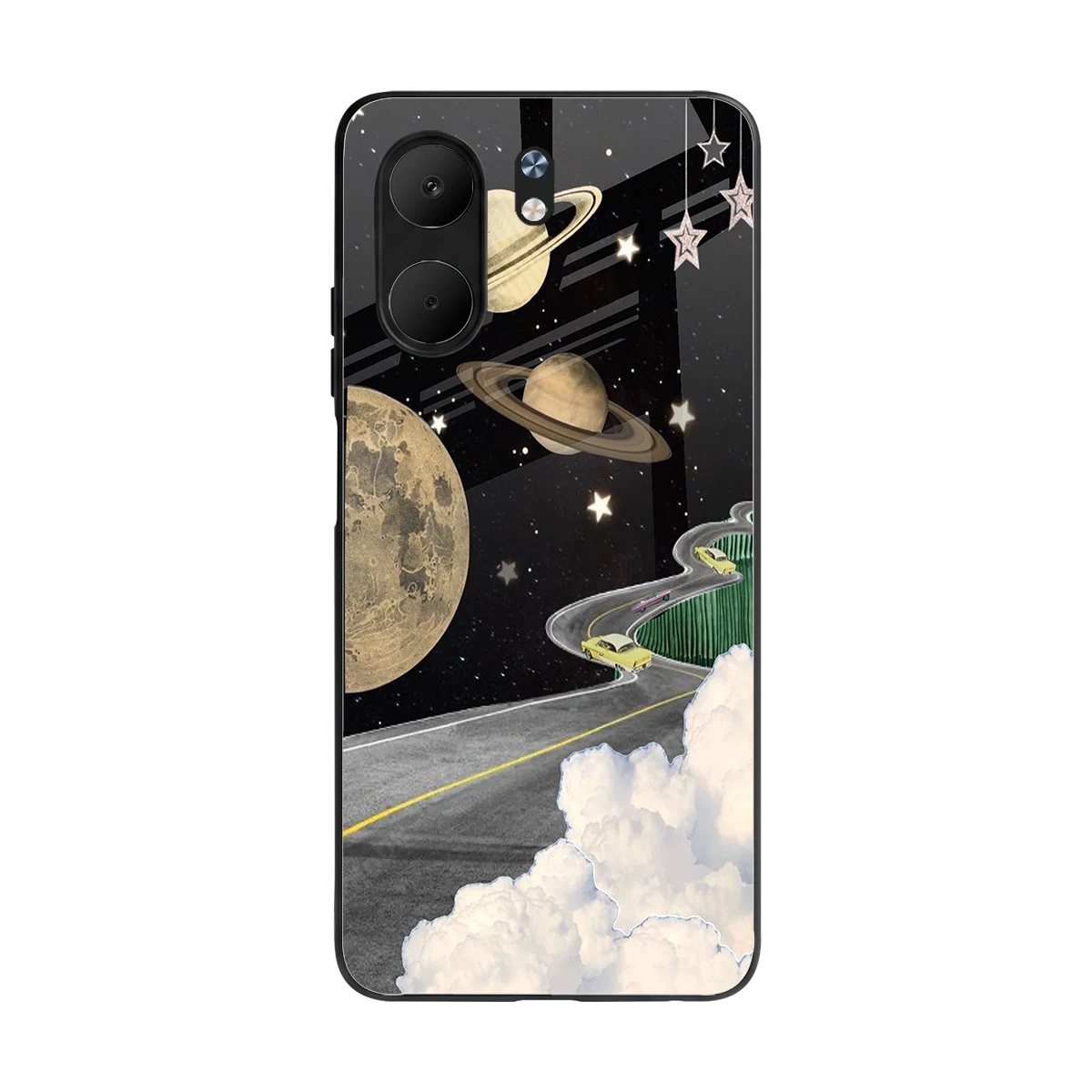 Skyline Galaxy back phone cover | glass case for oppo a5x 5g