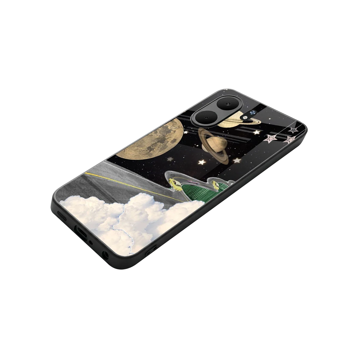 Skyline Galaxy stylish phone case for oppo a5x 5g | glossy glass and slim fit