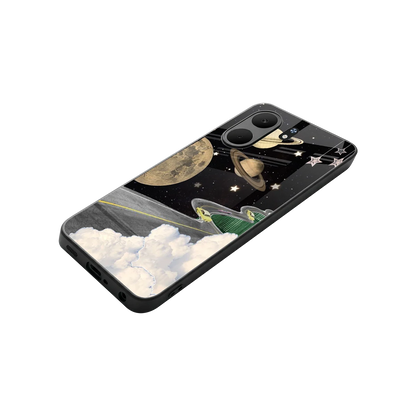Skyline Galaxy stylish phone case for oppo a5x 5g | glossy glass and slim fit