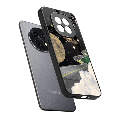 Skyline Galaxy sleek oppo f29 pro 5g cover with tempered glass back and TPU edges