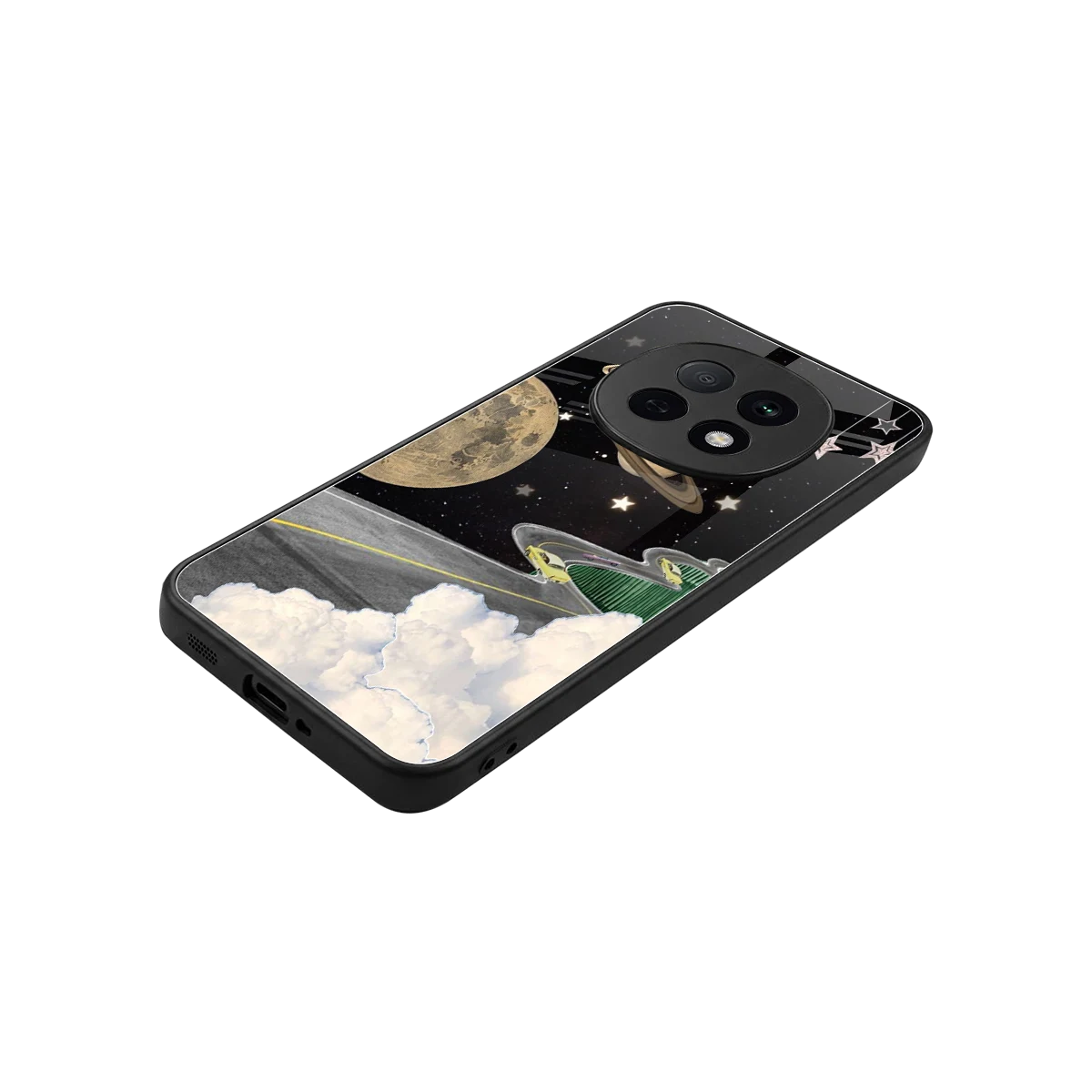 Skyline Galaxy stylish phone case for oppo f29 pro 5g | glossy glass and slim fit