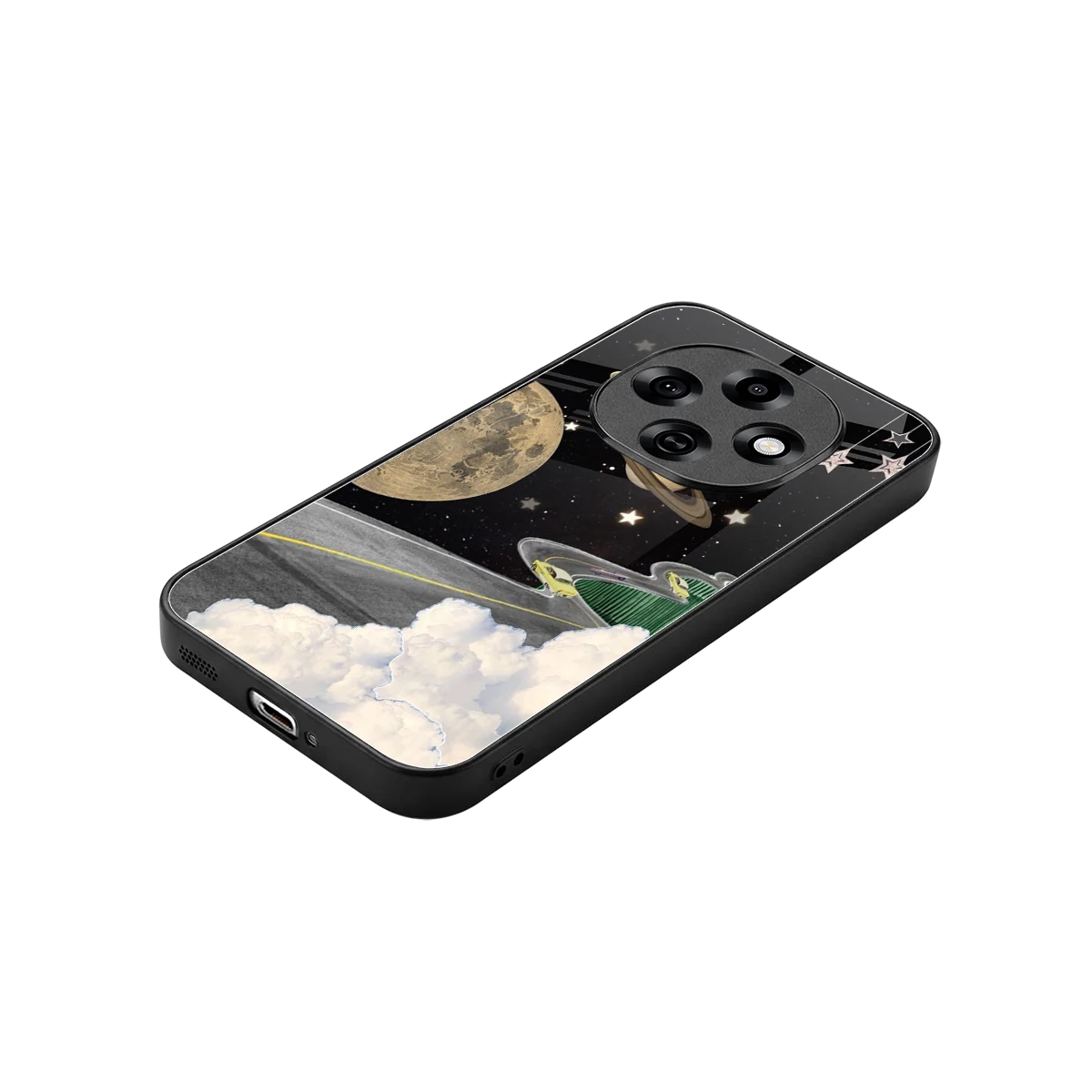 Skyline Galaxy stylish phone case for oppo f31 pro 5g | glossy glass and slim fit