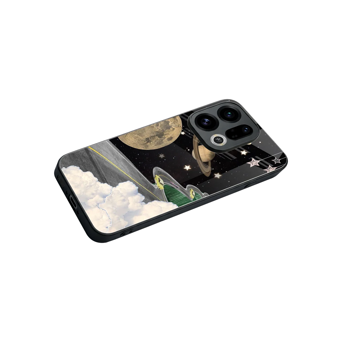 Skyline Galaxy stylish phone case for oppo find x9 | glossy glass and slim fit