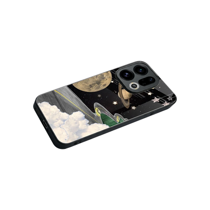 Skyline Galaxy stylish phone case for oppo find x9 | glossy glass and slim fit