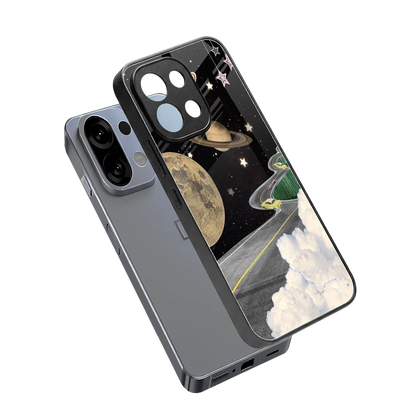 Skyline Galaxy sleek oppo k13 5g cover with tempered glass back and TPU edges