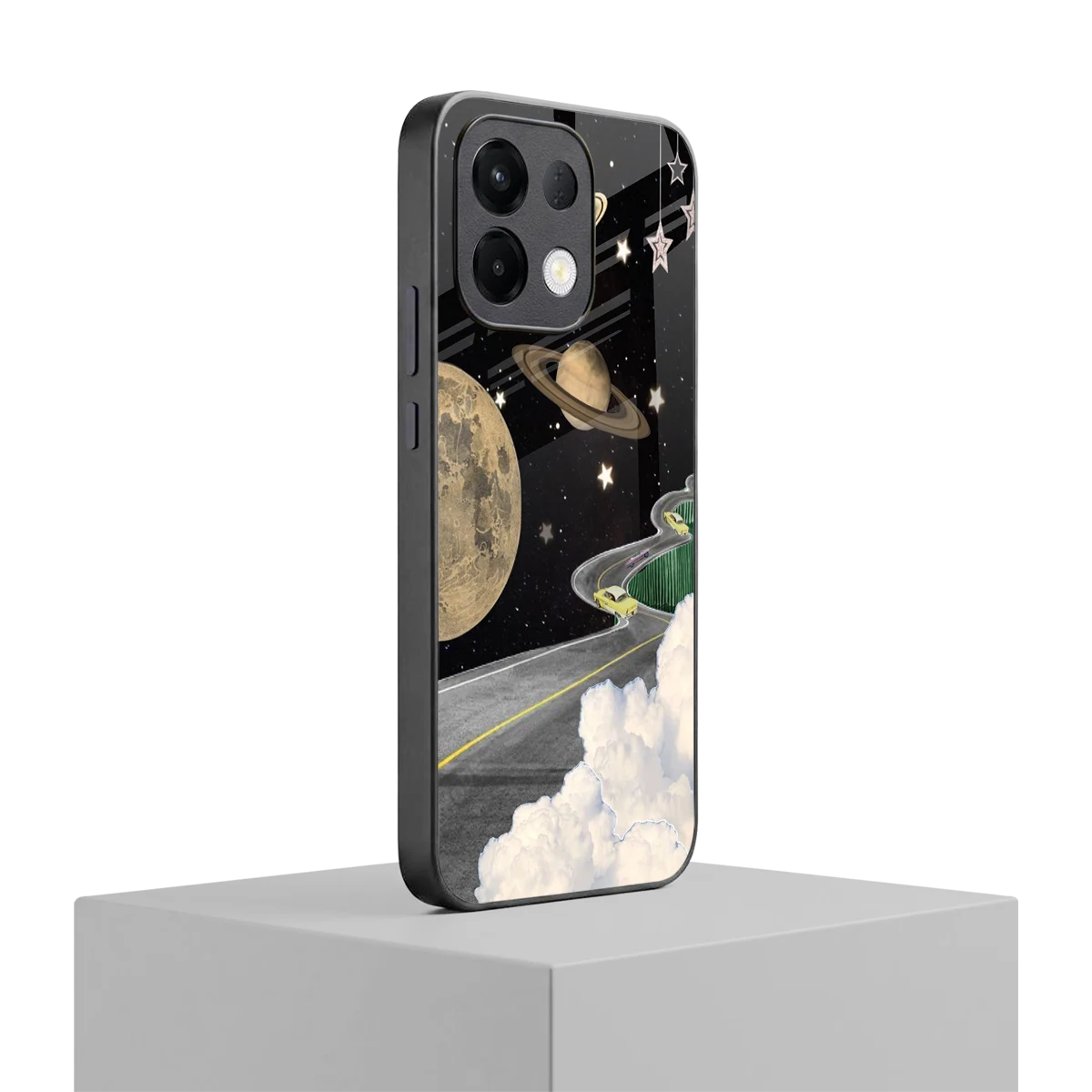 Skyline Galaxy oppo k13 5g mobile cover | shockproof glass phone case