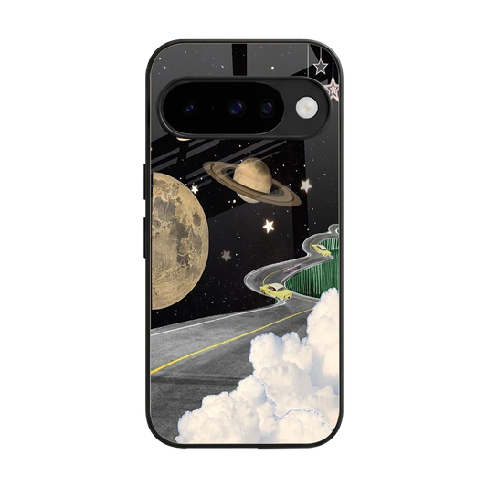 Skyline Galaxy back phone cover | glass case for google pixel 10