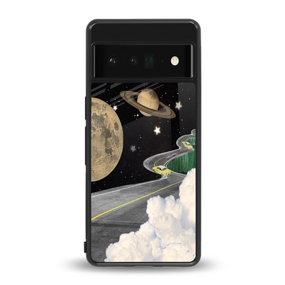 Skyline Galaxy back phone cover | glass case for google pixel 6 pro