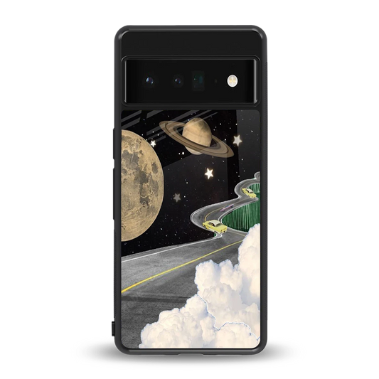 Skyline Galaxy back phone cover | glass case for google pixel 6 pro