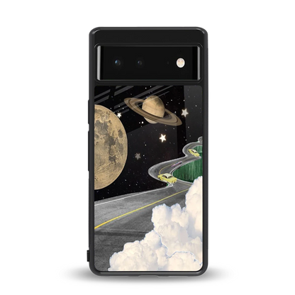 Skyline Galaxy back phone cover | glass case for google pixel 6a