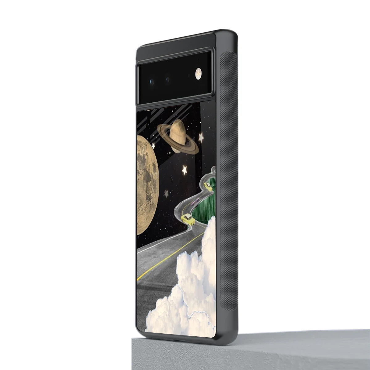 Skyline Galaxy stylish phone case for google pixel 6 | glossy glass and slim fit