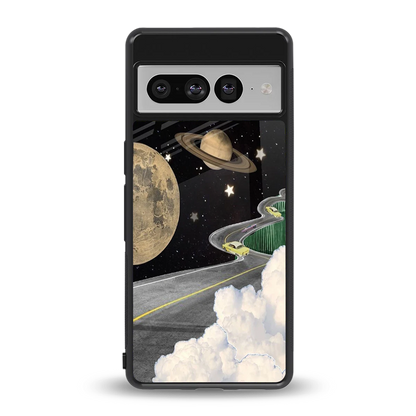 Skyline Galaxy back phone cover | glass case for google pixel 7 pro
