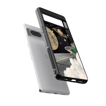 Skyline Galaxy sleek google pixel 7 pro cover with tempered glass back and TPU edges