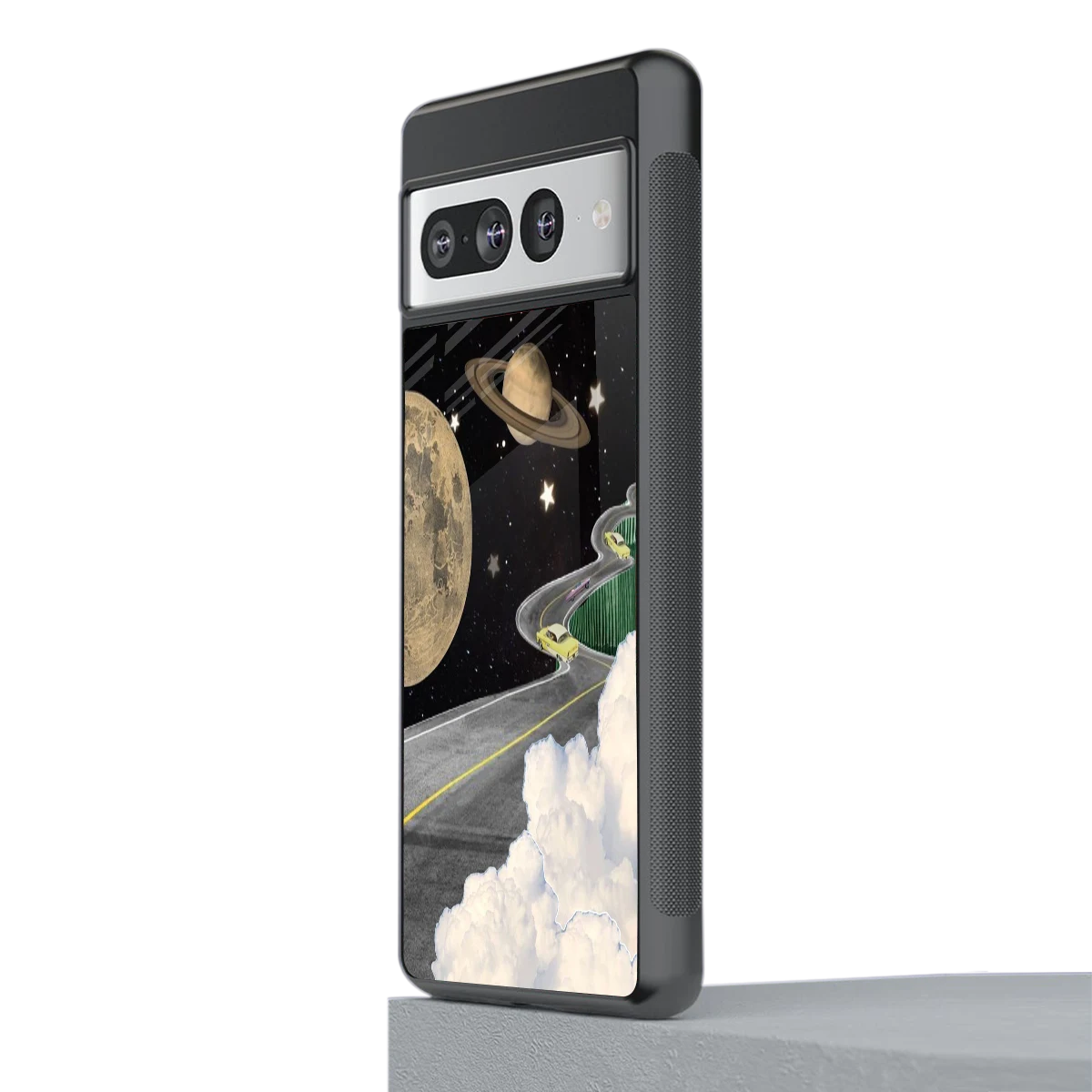 Skyline Galaxy stylish phone case for google pixel 7 pro | glossy glass and slim fit