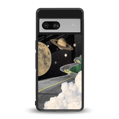 Skyline Galaxy back phone cover | glass case for google pixel 7