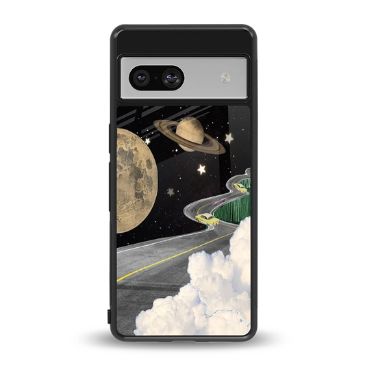 Skyline Galaxy back phone cover | glass case for google pixel 7
