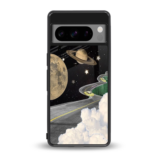Skyline Galaxy back phone cover | glass case for google pixel 8 pro