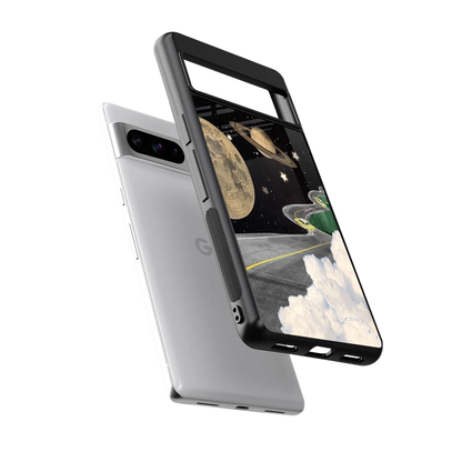 Skyline Galaxy sleek google pixel 8 pro cover with tempered glass back and TPU edges