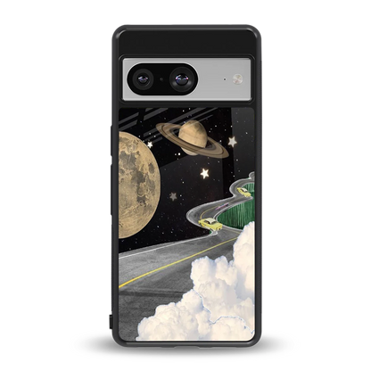 Skyline Galaxy back phone cover | glass case for google pixel 8