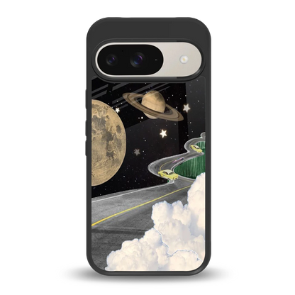 Skyline Galaxy back phone cover | glass case for google pixel 9