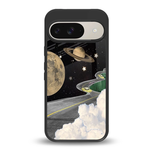 Skyline Galaxy back phone cover | glass case for google pixel 9