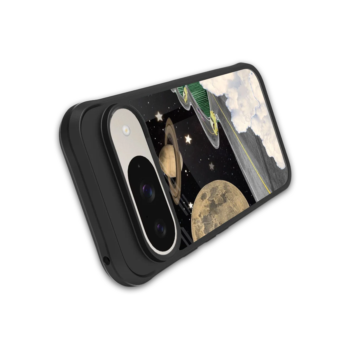 Skyline Galaxy stylish phone case for google pixel 9 | glossy glass and slim fit