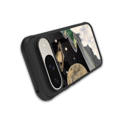 Skyline Galaxy stylish phone case for google pixel 9 | glossy glass and slim fit