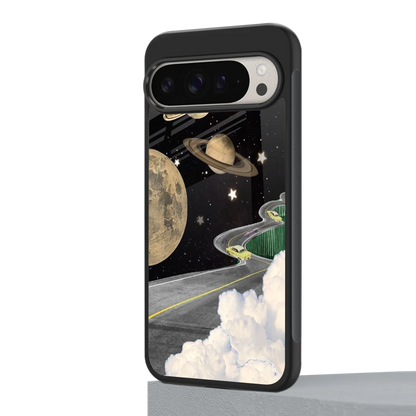 Skyline Galaxy google pixel 9 pro mobile cover | shockproof glass phone case