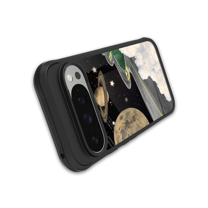 Skyline Galaxy stylish phone case for google pixel 9 pro | glossy glass and slim fit